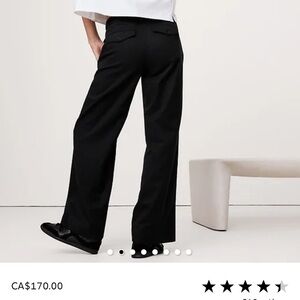 Everyday wide leg city pant - mid rise. Size small.